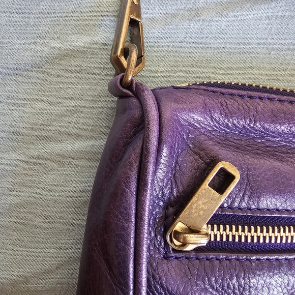 Rebecca Minkoff 5 Zip MAC Eggplant Purple Crossbody - Picture 11 of 17